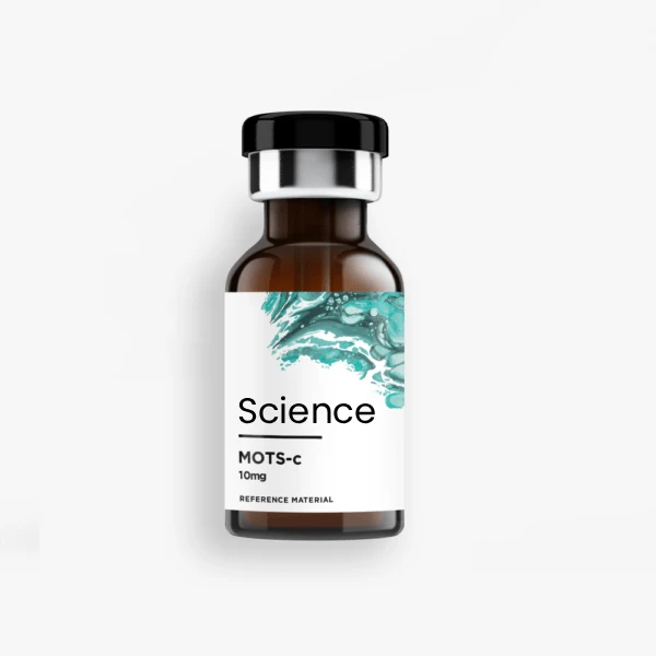 BIo-Science-7 MOTS-C Aliquot 10mg in analytical-grade lyophilized vial for US and European laboratory research on mitochondrial-derived peptide and cellular metabolism pathways