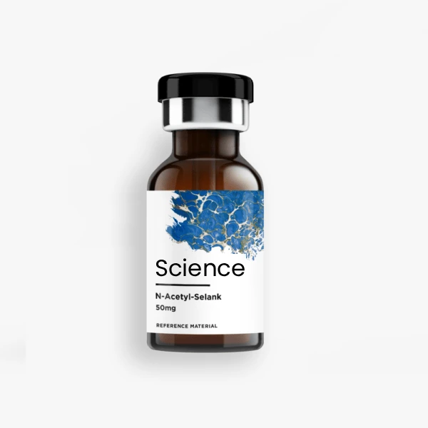 BIo-Science112 (1) N-Acetyl-Selank 50mg aliquot lyophilized peptide in sealed glass vial for US and European laboratory anxiety research, cognitive enhancement, and BDNF modulation studies