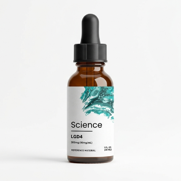 BIo-Science112 LGD-4033 (Ligandrol) Solution 300mg (10mg/mL) in analytical-grade amber glass bottle for US and European laboratory research on selective androgen receptor modulator (SARM) and muscle growth pathways