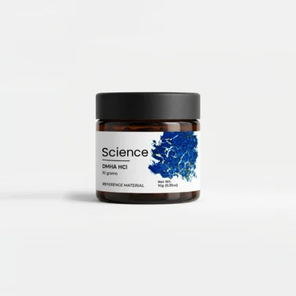 DMHA (Octodrine) HCl powder 10g lyophilized jar, high-purity sympathomimetic CNS stimulant for US and European laboratory research