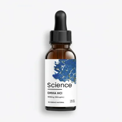 DMHA (Octodrine) HCl solution 3000mg (100mg/mL) in glass vial with pipette, high-purity sympathomimetic CNS stimulant for US and European laboratory research