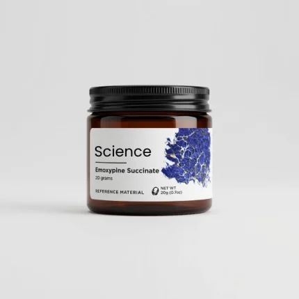 Emoxypine Succinate powder 20g lyophilized jar, high-purity antioxidant nootropic for US and European laboratory neuroprotection and metabolic research