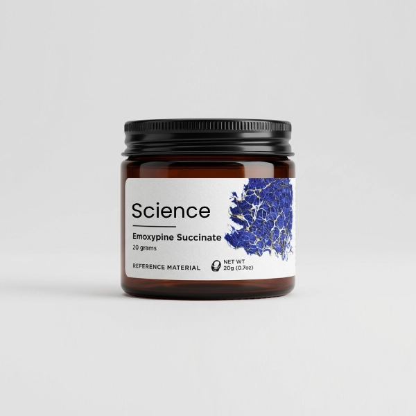 Emoxypine-Succinate-Powder-20g Emoxypine Succinate powder 20g lyophilized jar, high-purity antioxidant nootropic for US and European laboratory neuroprotection and metabolic research