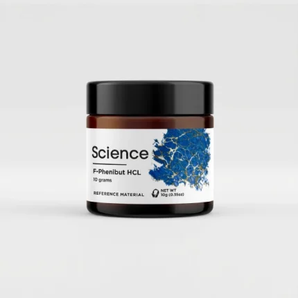 F-Phenibut (Fluorophenibut) HCl powder 10g lyophilized jar, high-purity GABA B receptor agonist for US and European laboratory anxiolytic and neuroprotection research