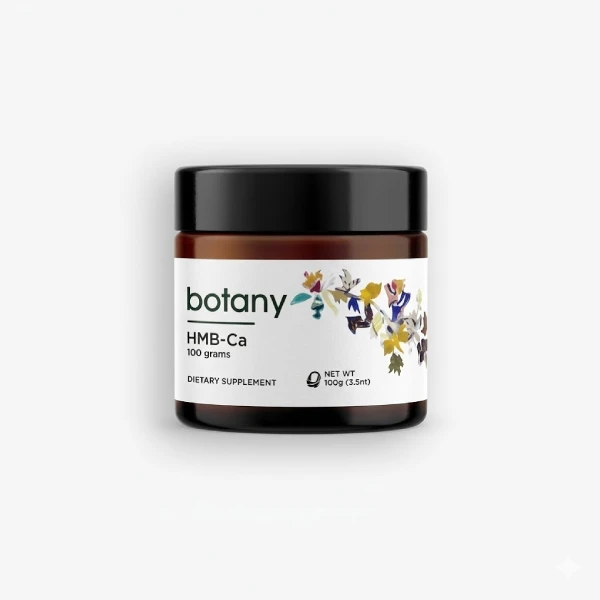 HMB-Ca-Powder-100g HMB-Ca Powder 100g in analytical-grade PET jar for US and European laboratory research on muscle protein synthesis pathways
