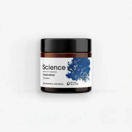 Hydrafinil (9-Fluorenol) 5g eugeroic analytical powder in sealed glass vial for US and European laboratory wakefulness research applications