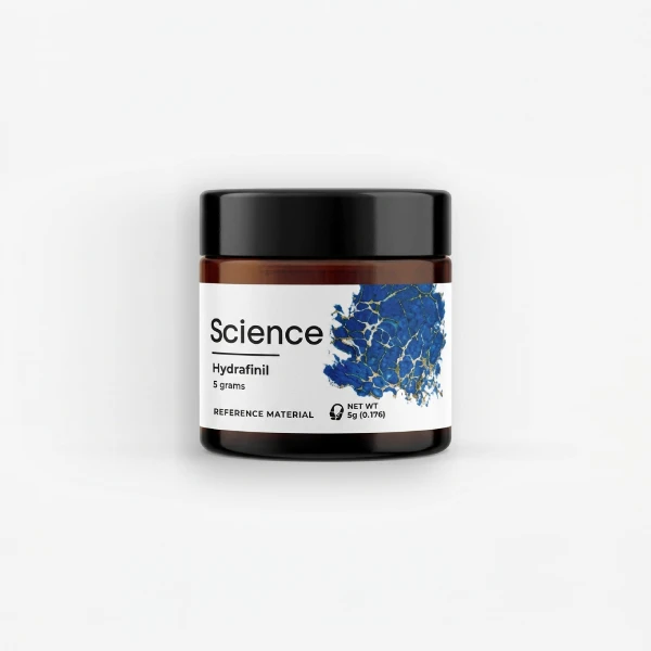 Hydrafinil-9-Fluorenol-Powder-5g Hydrafinil (9-Fluorenol) 5g eugeroic analytical powder in sealed glass vial for US and European laboratory wakefulness research applications