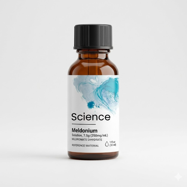 Meldonium-Mildronate-Dihydrate-Solution-7.5g-250mg_mL Meldonium solution 7.5g, 250mg/mL Mildronate dihydrate research solution for US and European laboratory applications