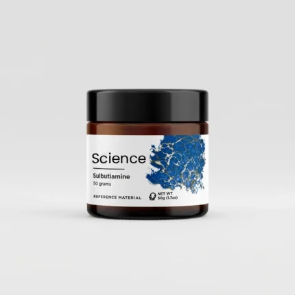 Sulbutiamine 50g analytical powder in resealable mylar bag for US and European laboratory research applications