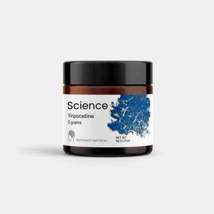 Vinpocetine 5g analytical powder in resealable mylar bag for US and European laboratory research applications