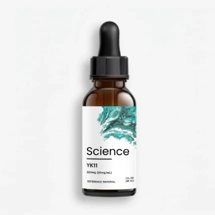 YK11 solution 300mg (10mg/mL) in laboratory vial, high-purity steroidal SARM and myostatin inhibitor for US and European androgen receptor and muscle mass research