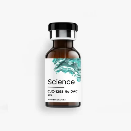 CJC-1295 No DAC Aliquot 5mg in analytical-grade lyophilized vial for US and European laboratory research on growth hormone-releasing hormone (GHRH) analog and GH/IGF-1 secretion pathways